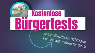 Ab sofort kostenlose Bürgertests im Testzentrum Osterode am Harz Infimedix GmbH möglich [upl. by Cowan54]