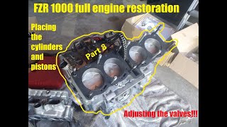 Yamaha FZR 1000 Exup Full engine restoration Part 8 [upl. by Griswold808]