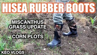 HISEA Rubber Boots Checking On The Plots [upl. by Rockel]