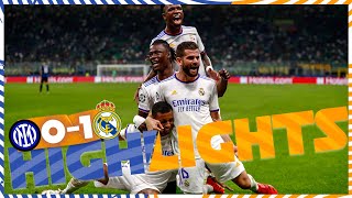 HIGHLIGHTS  Inter 01 Real Madrid  Rodrygos GOAL [upl. by Jacie700]