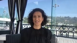 Indira Varma Is A Force Of Nature  New York Live TV [upl. by Annaitsirhc]