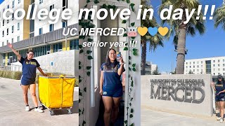 college movein day at uc merced senior year 🐮💛💙💛 [upl. by Ahsiad819]