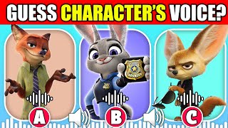 Guess The Voice  Zootopia Movie  JUDY HOPPS NICK WILDE GAZELLE [upl. by Kucik]