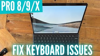 How to fix Surface Pro 8  9  X keyboard not working [upl. by Droffats160]