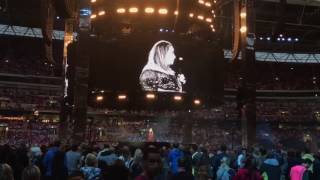 Adele speaks out about the treatment of Grenfell Tower residents at her Wembley concert [upl. by Nnylahs]