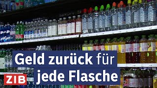 Neues Pfandsystem kommt ab Jänner  Aktuell nach fünf vom 12102024 [upl. by Atteoj]