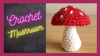 Crochet Mushroom Crochet Toadstool How to Crochet a Mushroom crochetwithcotton [upl. by Bryce]