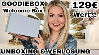 GOODIEBOX Welcome Box Januar 2024  Unboxing amp Verlosung [upl. by Yddub983]