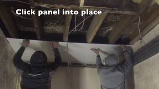 HOW TO CLAD A CEILING WITH PVC HYGIENIC CLADDING PANELS IN LESS THAN 60 SECONDS [upl. by Shea]