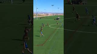 Jazlene Caravantes finishing off a great move goal usyouthsoccer actionthatmatters [upl. by Ahsotal]