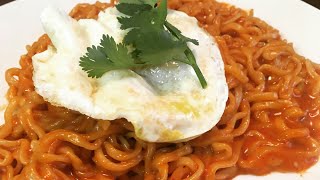 How to make the BEST Samyang SPICY CHEESY Ramen Noodles [upl. by Aihsetel]