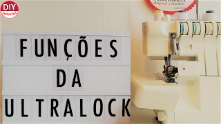 Funções da Ultralock overlock e como substituílas na máquina doméstica DIY Tutorial com a Bel [upl. by Stefania]