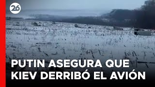 GUERRA RUSIA  UCRANIA  Putin afirma que Ucrania derribó el avión con misiles de EEUU o franceses [upl. by Llednik]