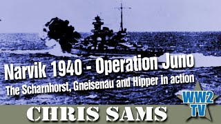 Narvik 1940  Operation Juno The Scharnhorst Gneisenau and Hipper in action [upl. by Annim]