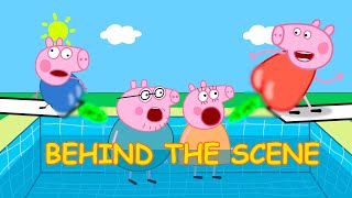 PEPPA PIG POOL FUNNY BEHIND THE SCENE [upl. by Weingarten]