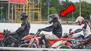 I took a 450cc Dirt Bike to a Race Track Supermoto vs Sport Bike [upl. by Stoneham]