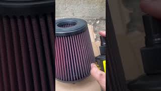 Cleaning up a Reusable Air Filter cars automobile racing filter mustang mechanic cleaning [upl. by Revilo285]