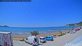 20230506 Arillas Corfu Live Webcam [upl. by Liamsi]