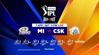 VIVOIPL 2018 Mumbai Indians vs Chennai Super Kings [upl. by Hanonew238]