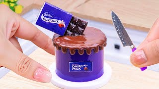 Amazing Purple Chocolate Cake🍫1000Satisfying Miniature Chocolate Cake Decorating🍫Best Cake Moments [upl. by Jonme]