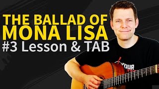 How To Play The Ballad Of Mona Lisa Acoustic Guitar Lesson 3  Panic At The Disco [upl. by Bern]