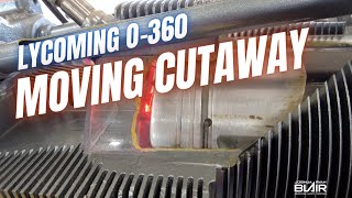 Aircraft Engine O360 Moving Cutaway  Oshkosh 2021 [upl. by Ravo776]