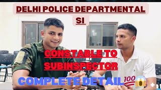 Delhi police departmental Subinspector SI  from constable to SI 😱💯delhipolice motivation [upl. by Nedrob]