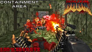 BRUTAL DOOM v21 Dox  Containment Area 100 SECRETS [upl. by Obala]