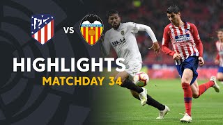 Highlights Atlético de Madrid vs Valencia CF 32 [upl. by Mizuki]