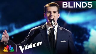 Edward Preble Is Cool Calm and Collected Covering quotLuck Be a Ladyquot  Voice Blind Auditions  NBC [upl. by Fife]