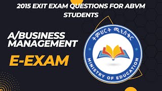 EExam QuestionsABM2015 [upl. by Aridan]