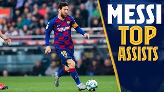 TOP ASSISTS Leo Messis best assists compilation [upl. by Kathi]