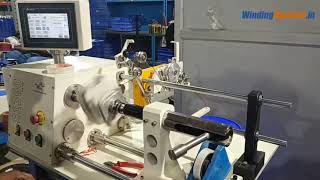 Transformer Coil Winding Machine with PLC Drive by MacWind Machine Model S1360 [upl. by Gorrian]