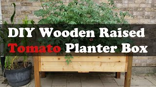 DIY Wooden Raised Tomato Planter Box [upl. by Natalina]