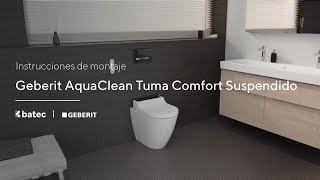 Inodoro inteligente suspendido Geberit Aquaclean Tuma Classic blanco alpino [upl. by Allen]