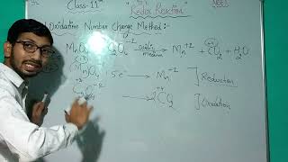 REDOX REACTION  OXIDATION NUMBER CHANGE METHOD  BALENCING REDOX REACTION [upl. by Nabal]