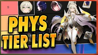 UPDATED PHYS TIER LIST for PATCH 36  Tower Of Fantasy [upl. by Hannazus]