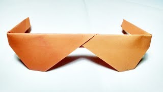 How to make Origami Sunglasses  Paper Sunglasses making instructions [upl. by Notxam930]