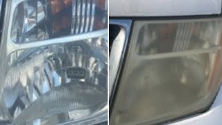 Restoring my Nissan Frontier headlights making it look like new [upl. by Fernandes784]