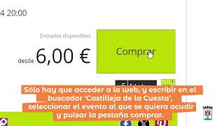 ¡Ya puedes comprar tus entradas on line para los espectáculos de Castilleja de la Cuesta [upl. by Astto]