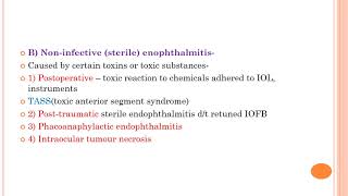 Lecture Sympathetic ophthalmitis and endophthalmitis  Dr Sakshi Patil [upl. by Sammer226]