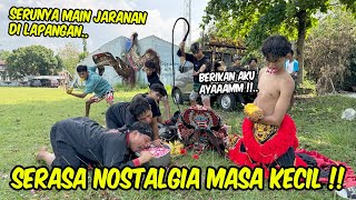 SERU BANGET  Main jaranan di lapangan bikin keinget masa kecil dulu [upl. by Kurtzig]