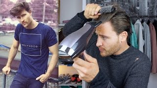 Haarstyling TUTORIAL für Männer  bei mittellangen Haaren [upl. by Allwein465]