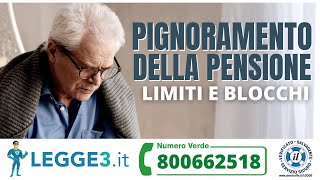 PIGNORAMENTO DELLA PENSIONE  Limiti e minimo impignorabile [upl. by Editha510]