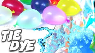 TIE DYE with BALLOONS  Easy TieDye How To  SoCraftastic [upl. by Ecnerat823]