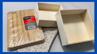 Dollar Tree Display Shelf DIY  Home Decor DIY  Just 1 Quick Craft [upl. by Brackett]