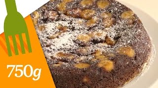 Recette de Gâteau chocolatbanane  750g [upl. by Notserp]