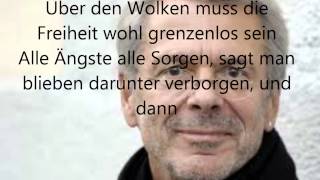 Über den Wolken von Reinhard Mey  Lyrics [upl. by Thornburg76]