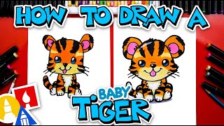 How To Draw A Baby Tiger [upl. by Erik]