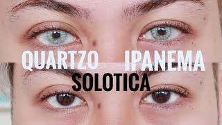 SOLOTICA HIDROCOR QUARTZO VS IPANEMA  COMPARISON ON DARK ASIAN EYES [upl. by Wall]